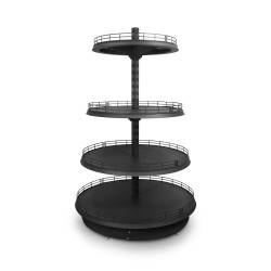 Estantería Gris Circular 4 Niveles