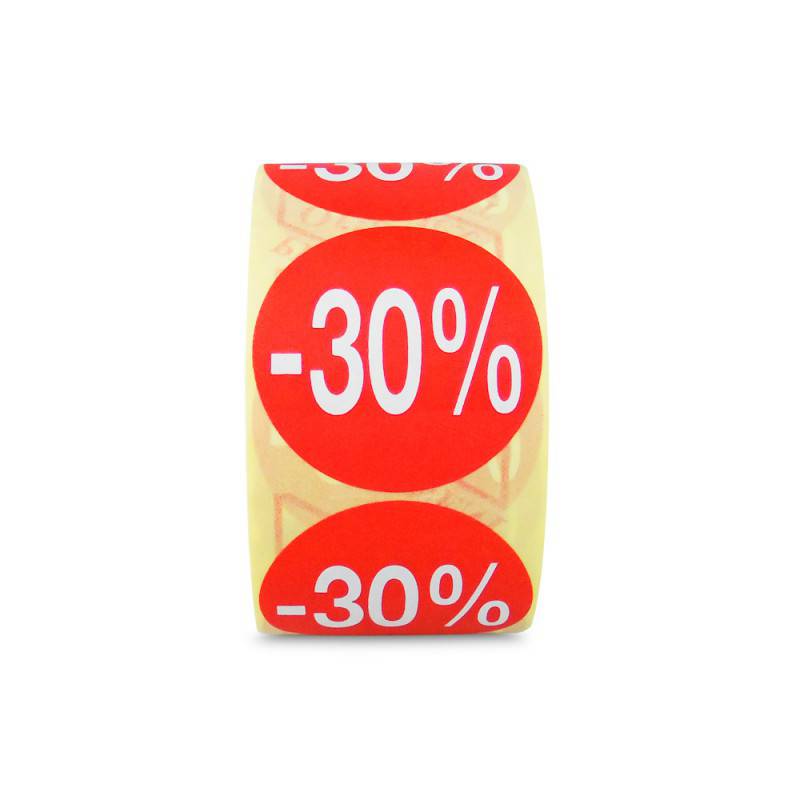 Etiqueta Adhesiva -30%