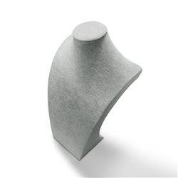 Peto Expositor Collar Terciopelo Gris