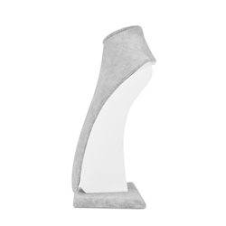 Peto Expositor Collar Terciopelo Gris