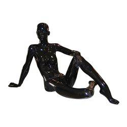Maniquí Mujer Sentada Negro