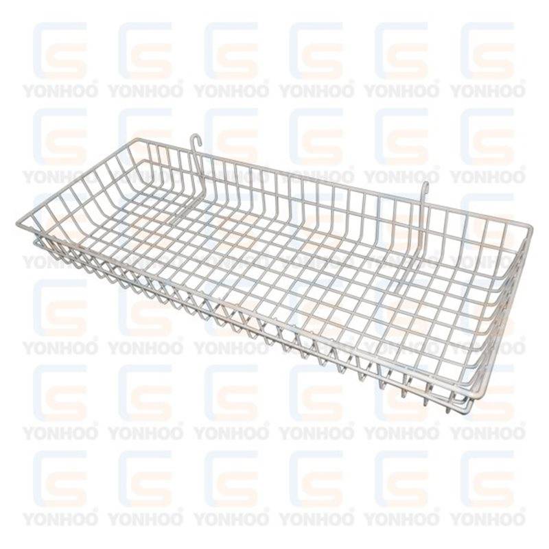 Cesta Blanca para Reja 90 cm