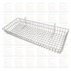 Cesta Blanca para Reja 120 cm
