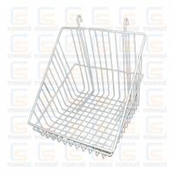 Cesta Blanca para Reja 30 cm