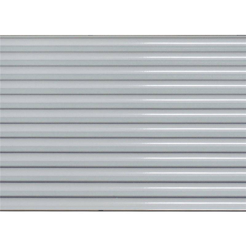 Panel de Aluminio Ranurado Blanco