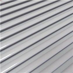 Panel de Aluminio Ranurado Blanco