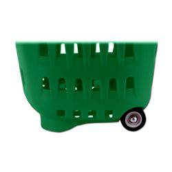 Cesta Supermercado Verde 2 Ruedas