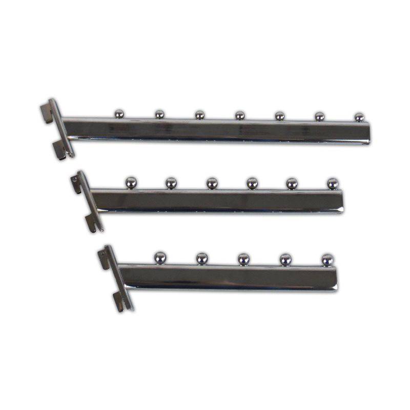 Gancho Grueso Inclinado para Cremallera (5 Bolas) - 25 CM