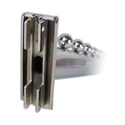 Gancho Grueso Inclinado para Cremallera (6 Bolas) - 30 CM