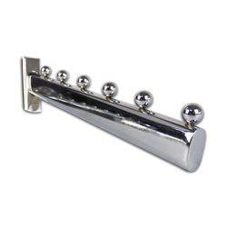 Gancho Grueso Inclinado para Cremallera (7 Bolas) - 35 CM