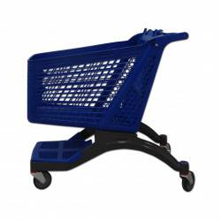 Carro de Supermercado Plástico Azul 200 Litros